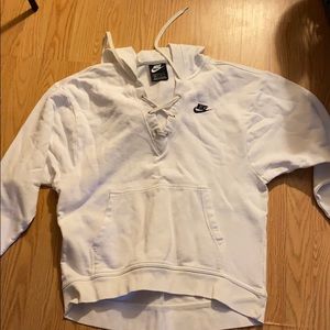 Nike lace up sweatshirt